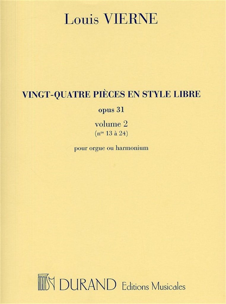 24 Pièces en Style Libre Opus 31 Vol.2